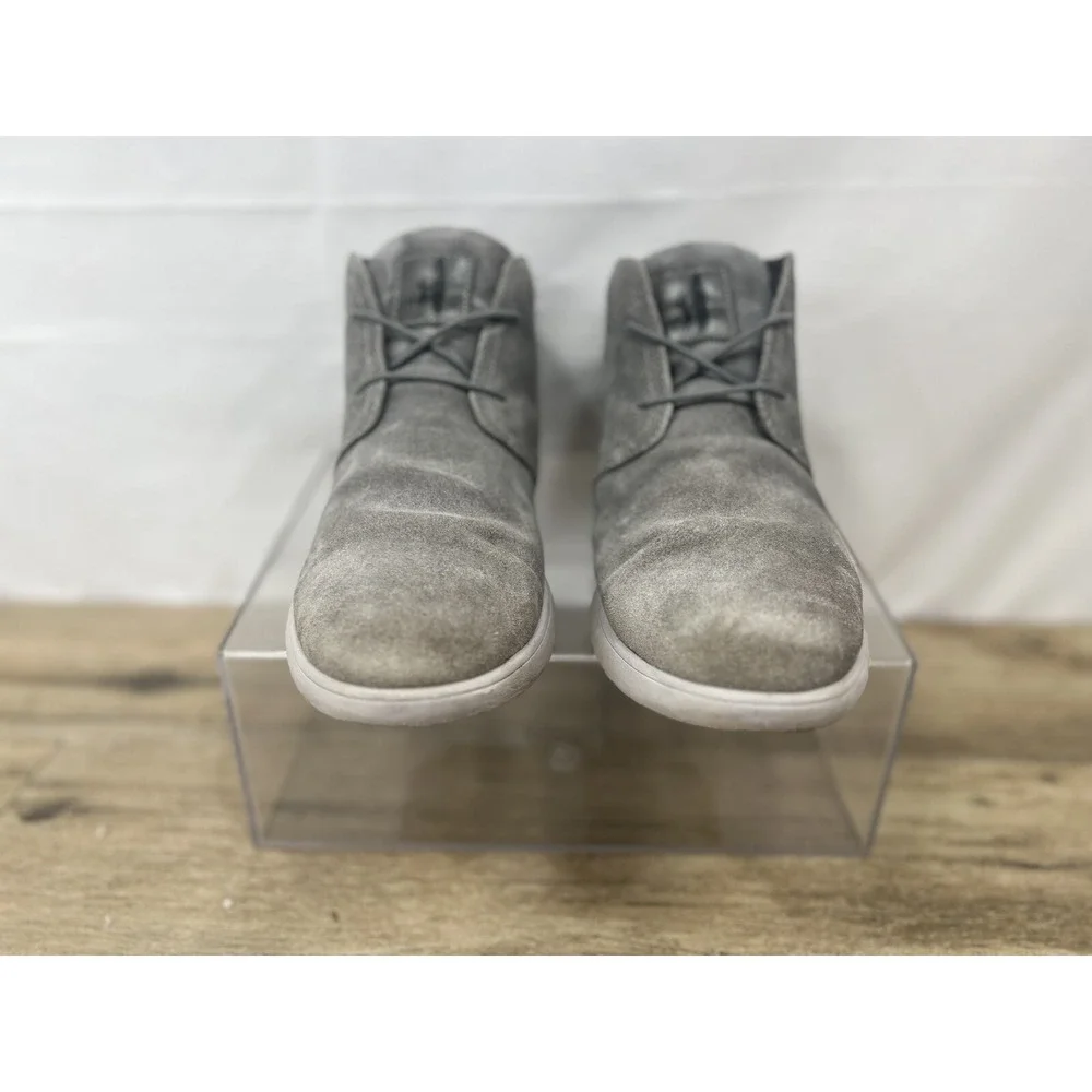 Johnnie-O Chill Chukka Mens 11M Grey Suede Leather Desert Boots Lightweight EVA‎